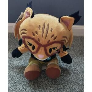 Salesforce Appy the Bobcat 8" Stuffed Plush w/tags Black Shirt Trailblazer